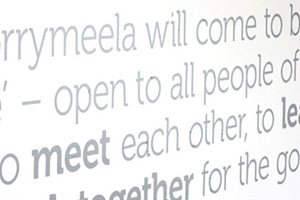Corrymeela environmental graphics